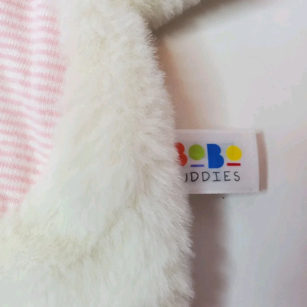 Bobo Buddies Bunny Rabbit Baby Security Blanket Lovey Teether Plush Soft‎ Toy